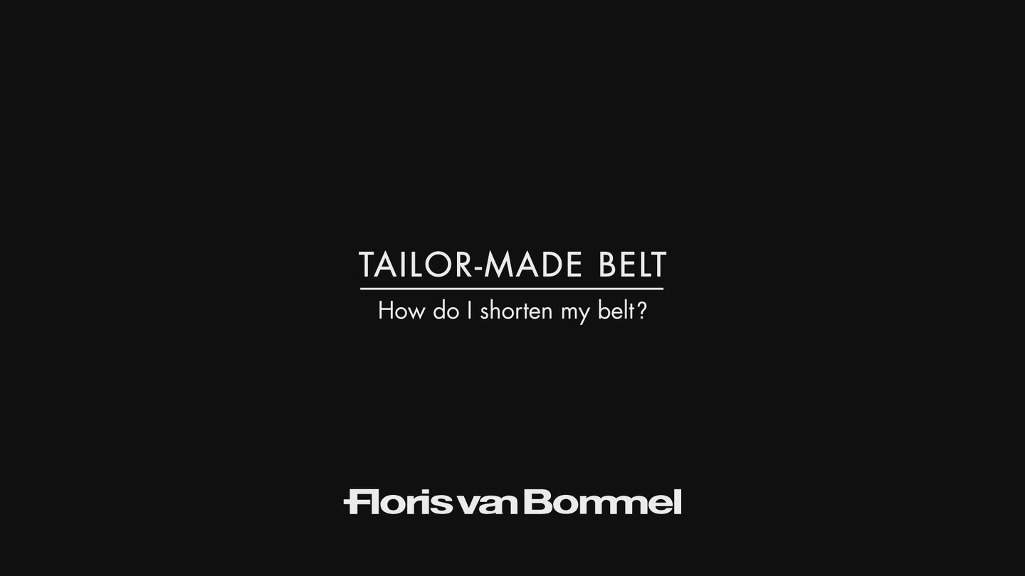 Video tailor made belt floris van bommel