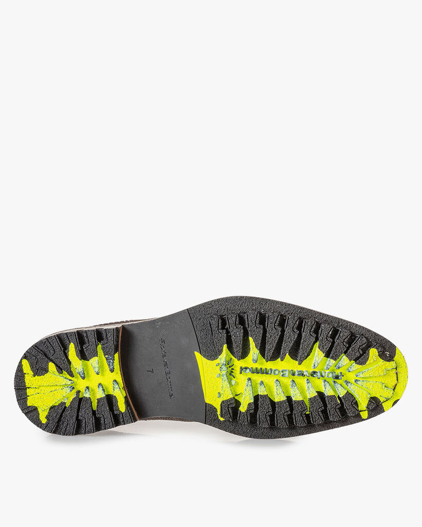 Chelsea Boot Reptilienprint dunkelgrau