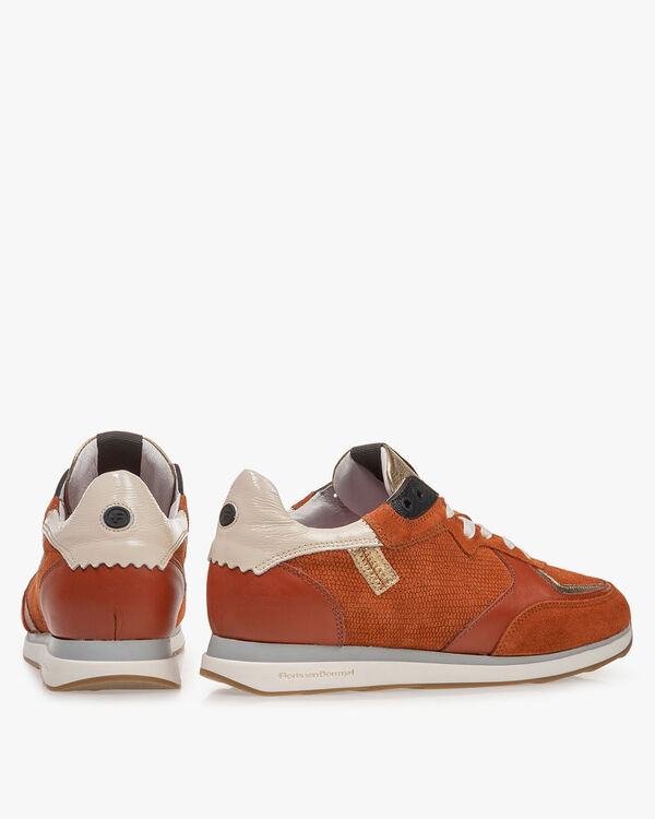 Sneaker Wildleder orange