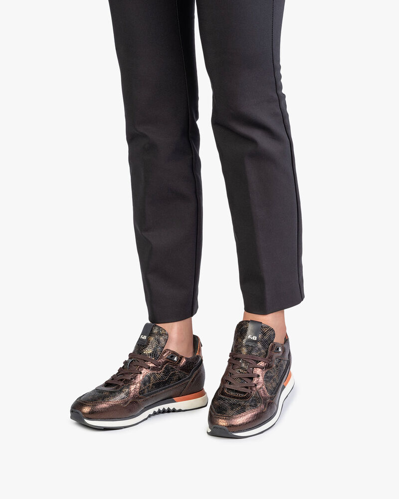 Sneaker dunkelbraun Leder