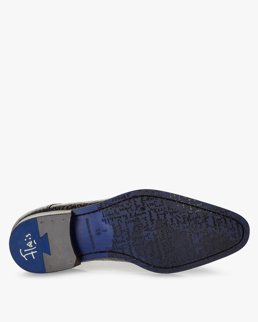 Schn&uuml;rschuh Reptilienprint