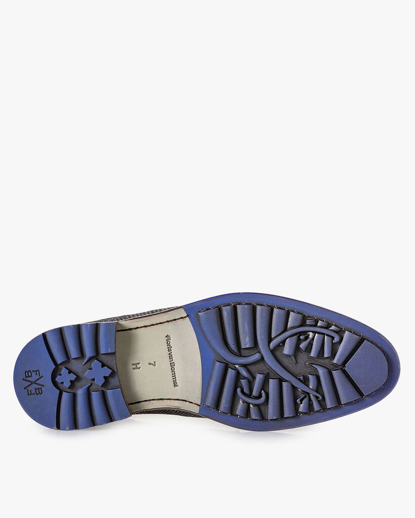 Schnürstiefel grau mit Print