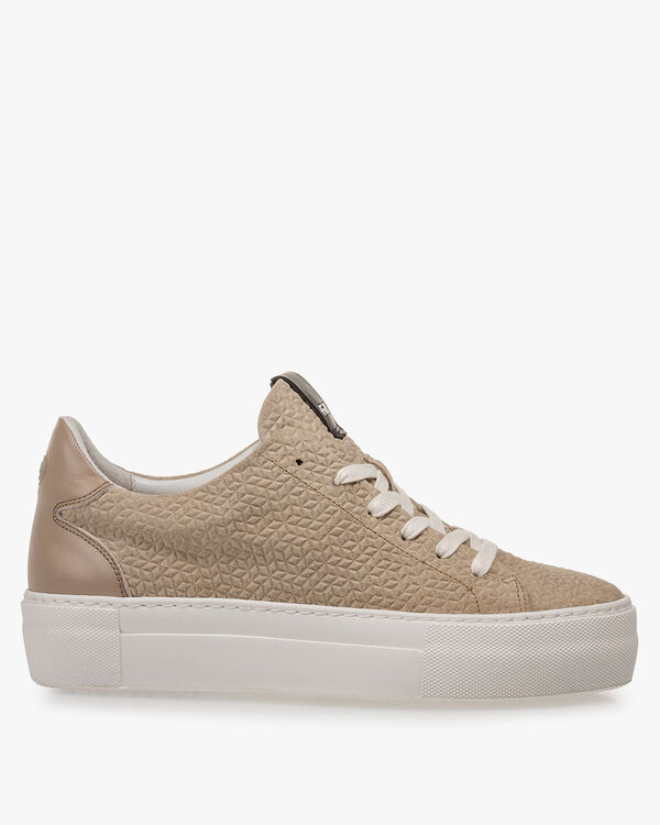 Sneaker Wildleder taupe
