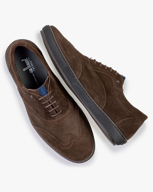 Sneaker suede dark brown