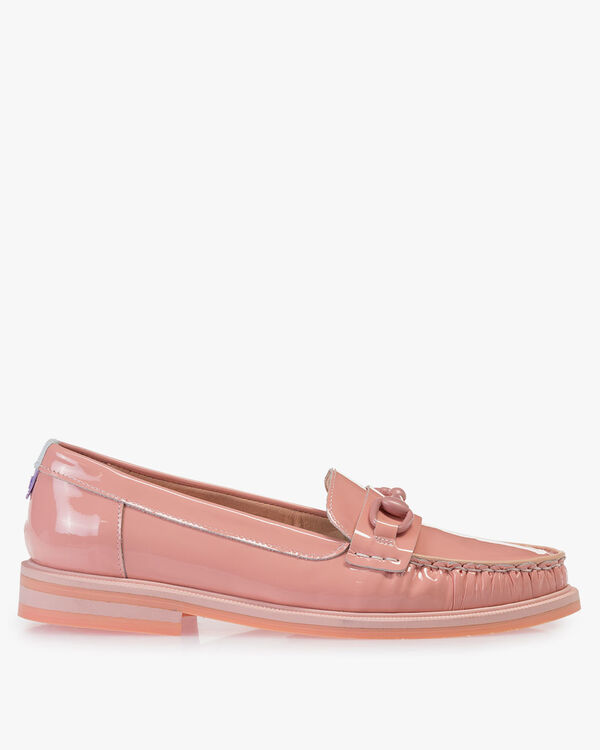 Loafer patent leather pink