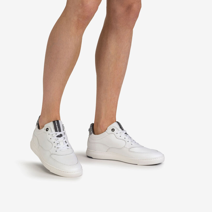 Sneaker white calf leather