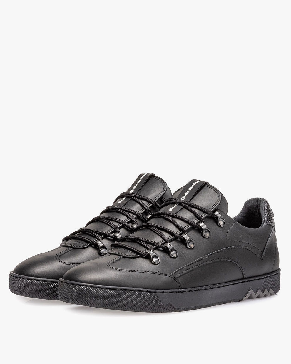 Black leather sneaker 16464 32 Floris van Bommel Official