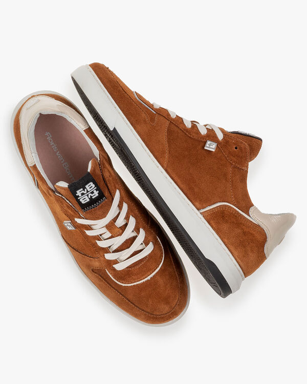 Sneaker suede red/brown