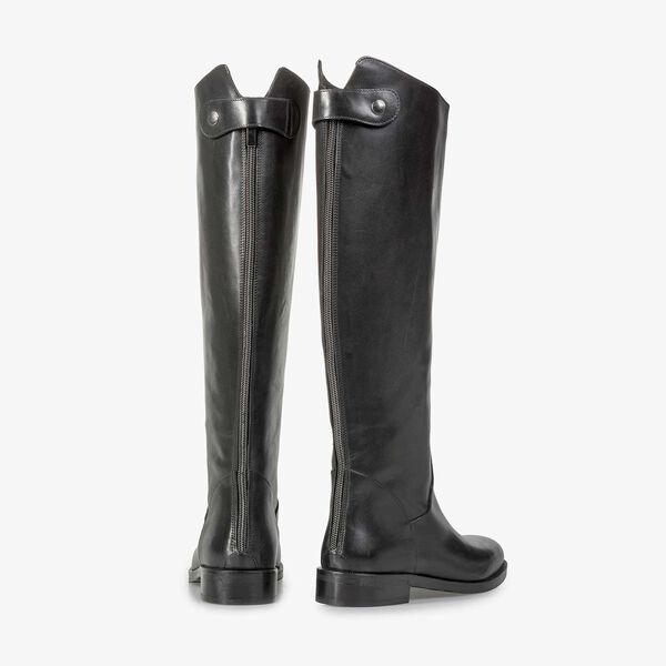 High calf leather boots