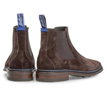 Chelsea boot suede leather brown