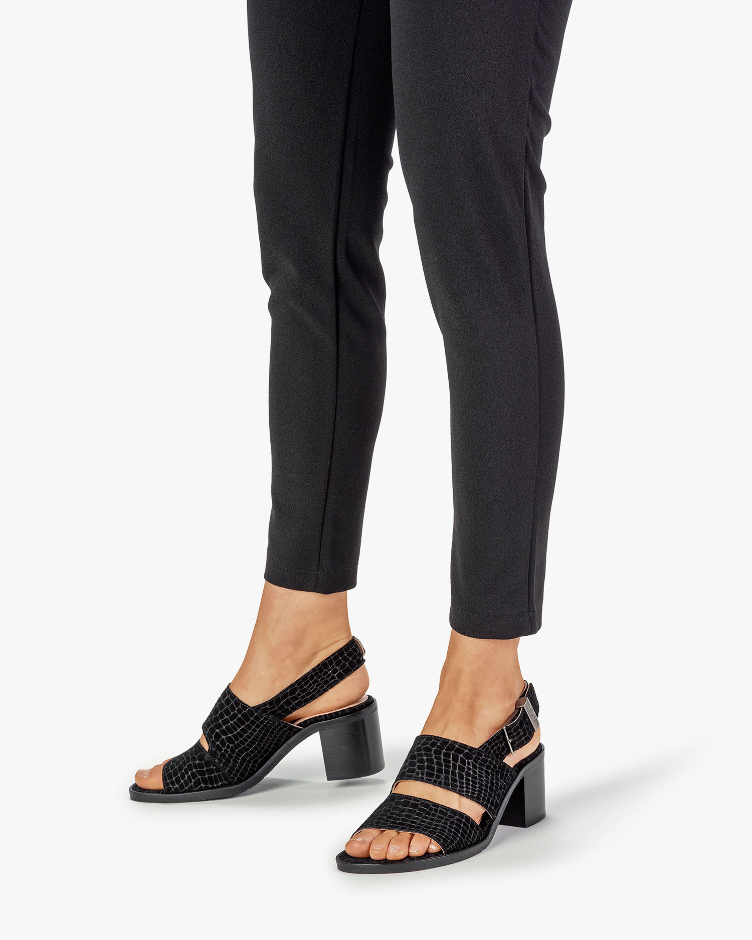 Floris van Bommel Zwart Suède Sandaal 85919