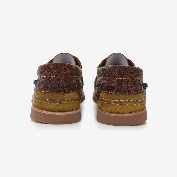 Floris van Bommel cognacfarbener Herren-Leder-Bootschuh