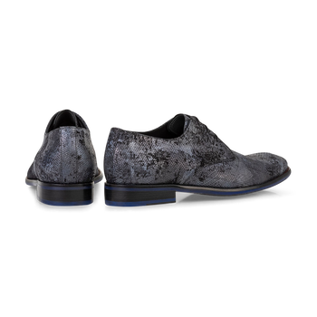 Lace shoe suede blue