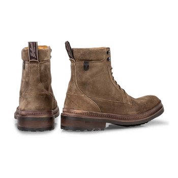 Schnürstiefel Wildleder sandfarben