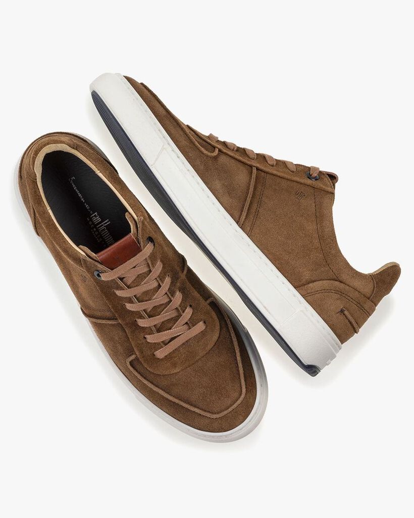 Sneaker cognac Wildleder