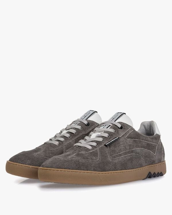 Sneaker grau Wildleder