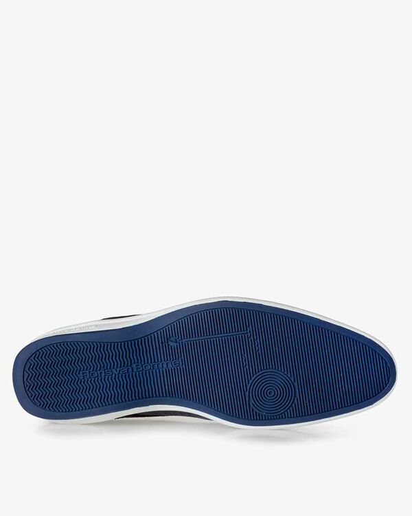 Schn&uuml;rschuh Wildleder blau