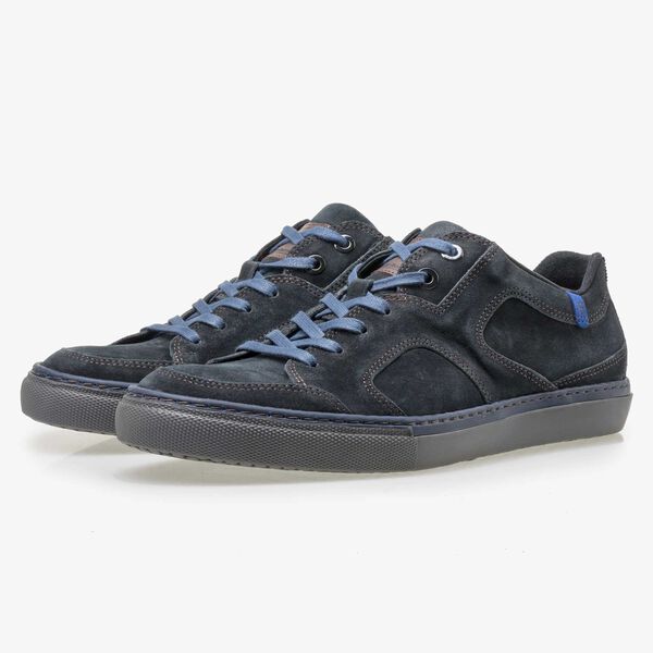 Floris van Bommel dunkelblauer Herren Wildleder Sneaker