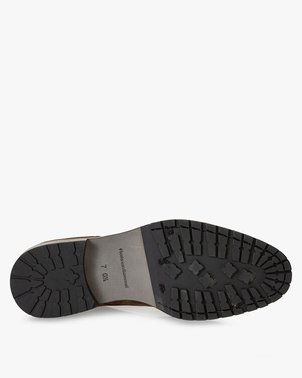 Schnürstiefel Wildleder cognac