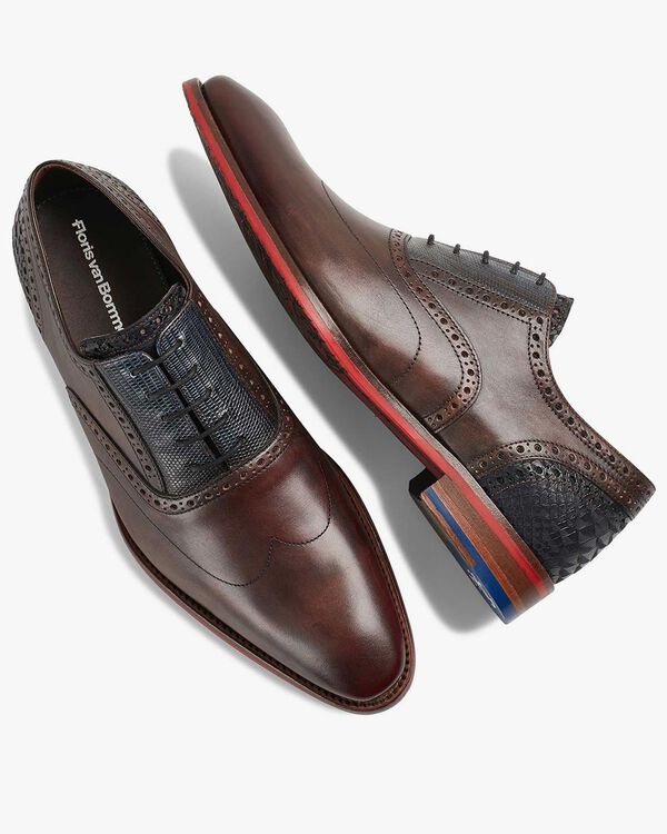 Schnürschuh Kalbsleder dunkelbraun