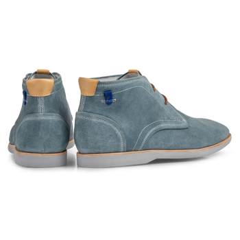 Stiefel Wildleder türkis