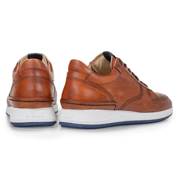 Sneaker calf leather cognac