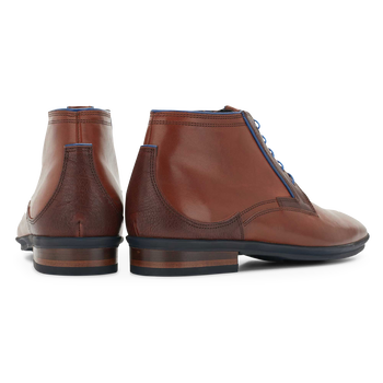 Schnürstiefel Kalbsleder cognac