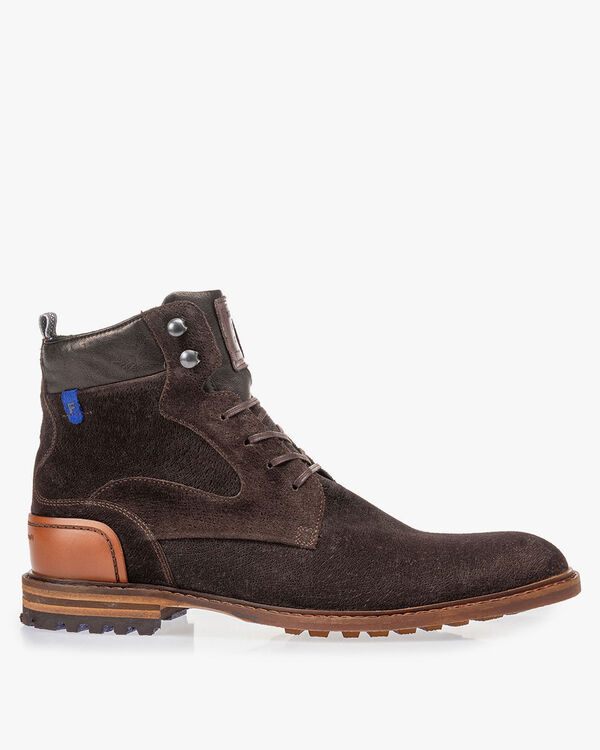 Crepi boot brown suede leather