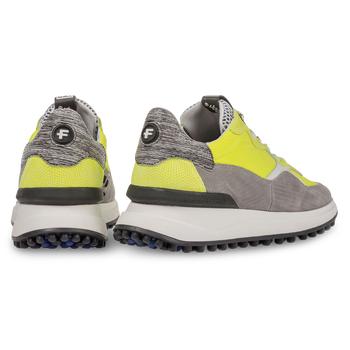 Premium grey and yellow sneaker