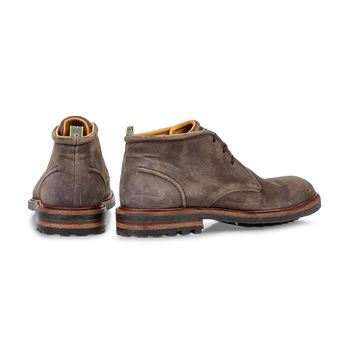 Lace boot suede taupe