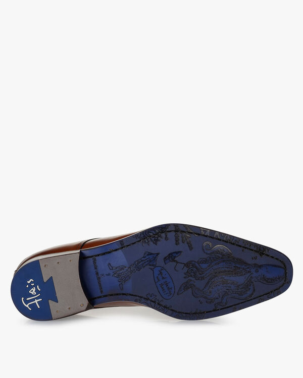 Schn&uuml;rschuh Kalbsleder cognacfarben