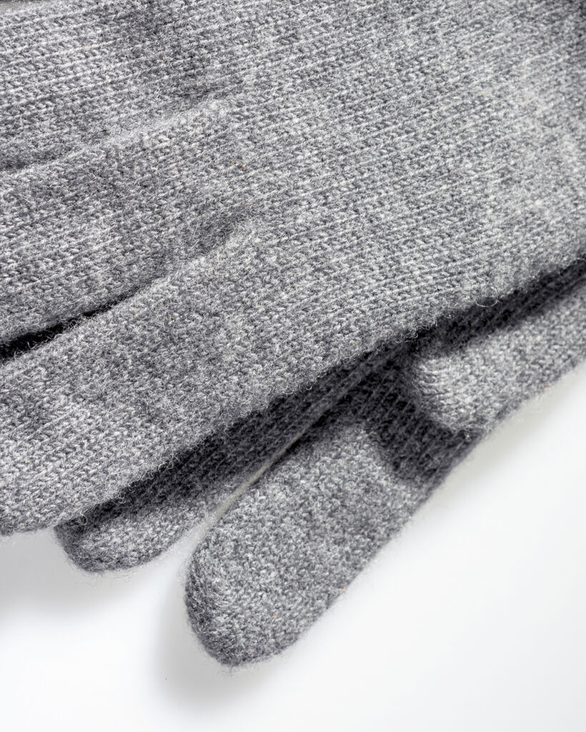 Gloves wool grey
