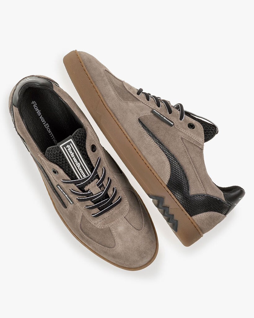 Sneaker Wildleder taupe