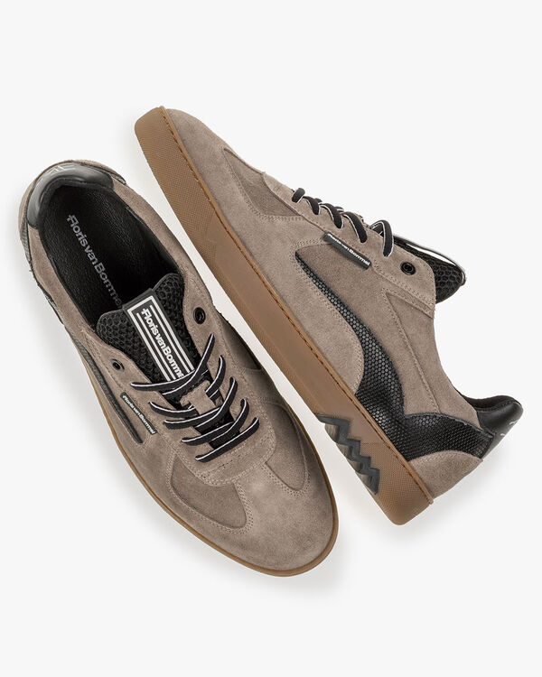 Sneaker Wildleder taupe