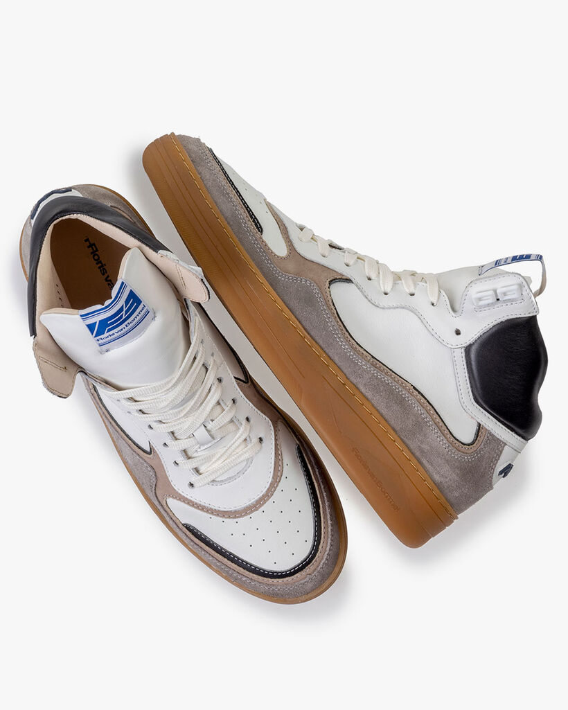 Sneaker calf leather white