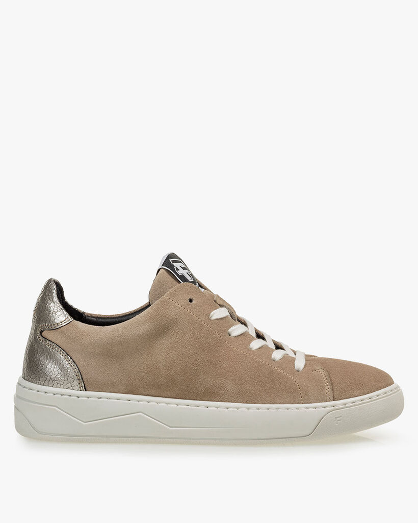 Sneaker Wildleder beige