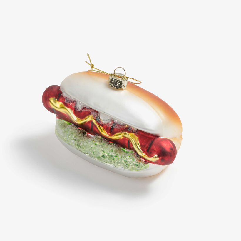 Weihnachtsbaumschmuck “Hot Dog” aus Glas