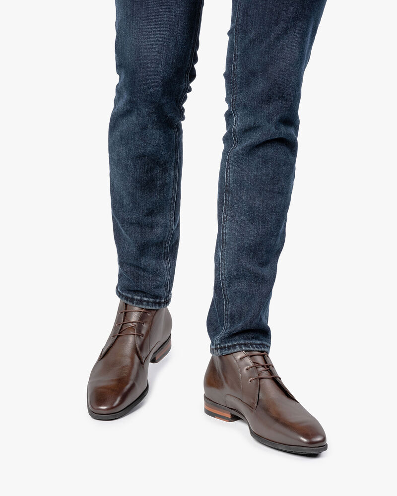 Schnürschuh Kalbsleder dunkelbraun