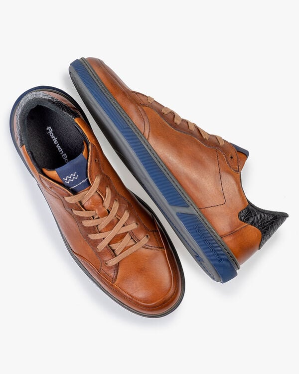 Sneaker Kalbsleder cognac