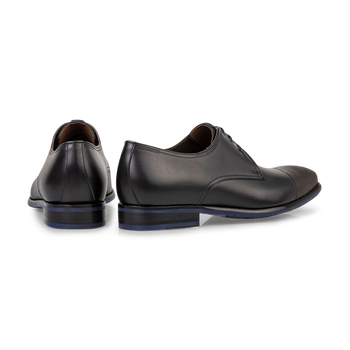 Schn&uuml;rschuh Kalbsleder schwarz