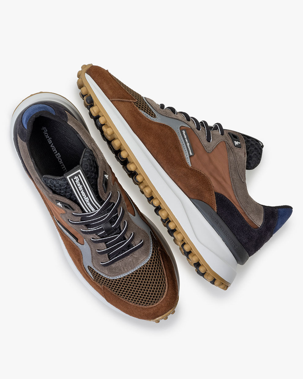 Noppi sneaker suede cognac 16339/20 | Floris van Bommel Official®