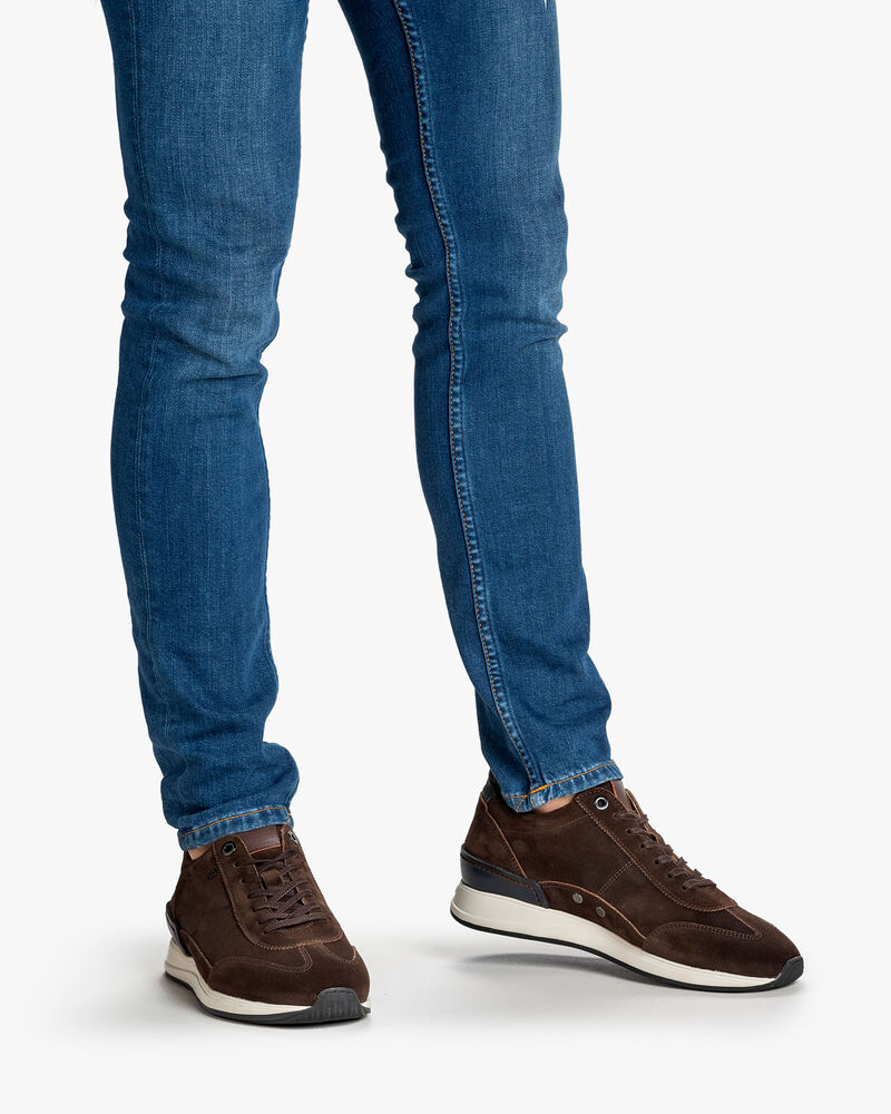 Sneaker Wildleder dunkelbraun