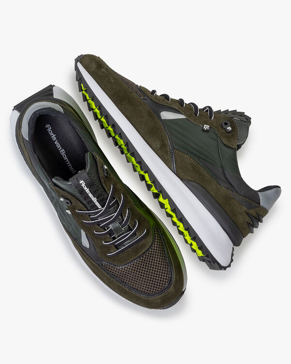 Sharki Sneaker Wildleder dunkelgrün