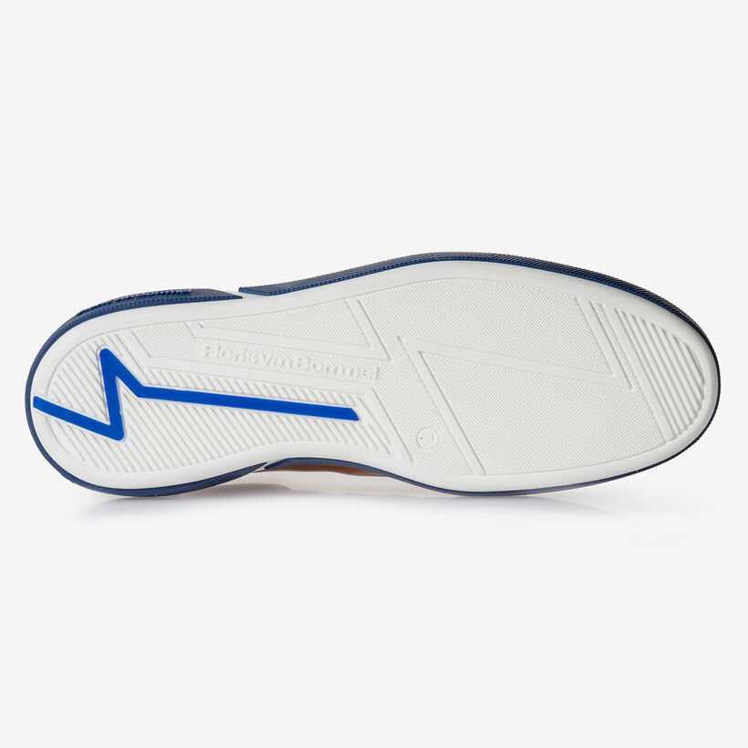 Kalbsleder-Schn&uuml;rschuh cognac