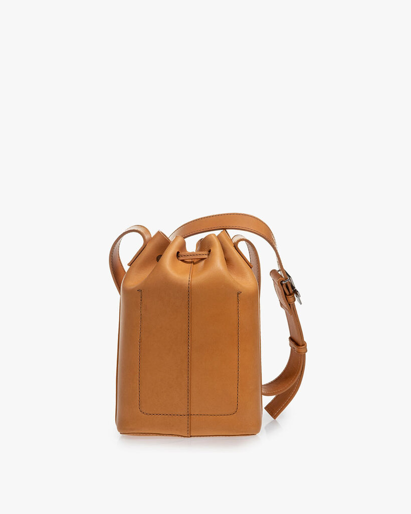 Bucket bag calf leather natural