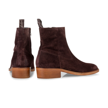 Boot suede dark brown