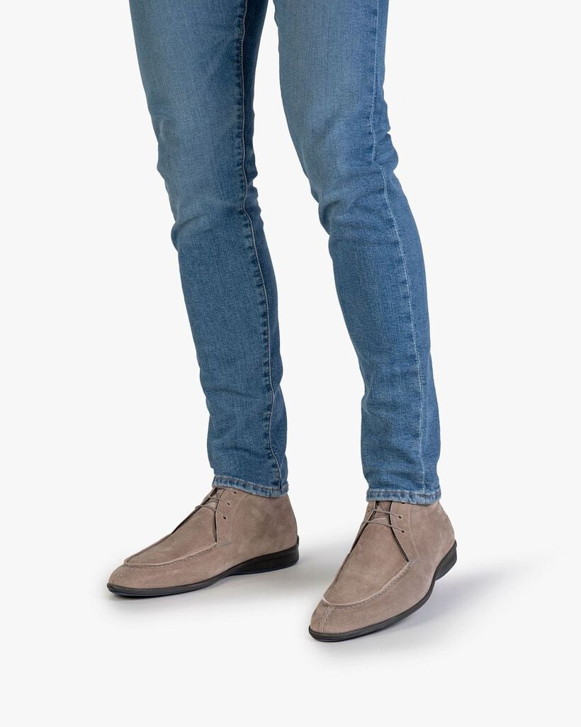 Stiefel Wildleder sandfarben