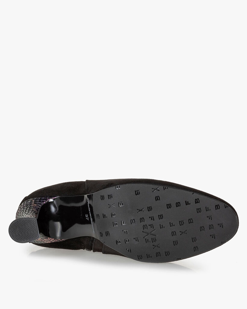 Ankle boot suede black