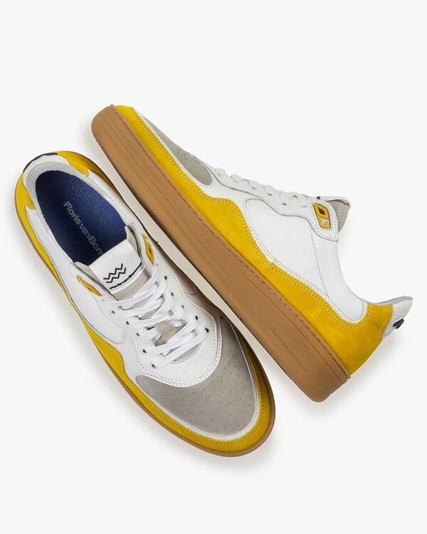 Sneaker suede leather yellow