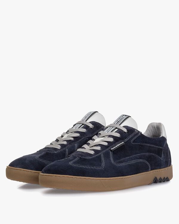 Sneaker blau Wildleder